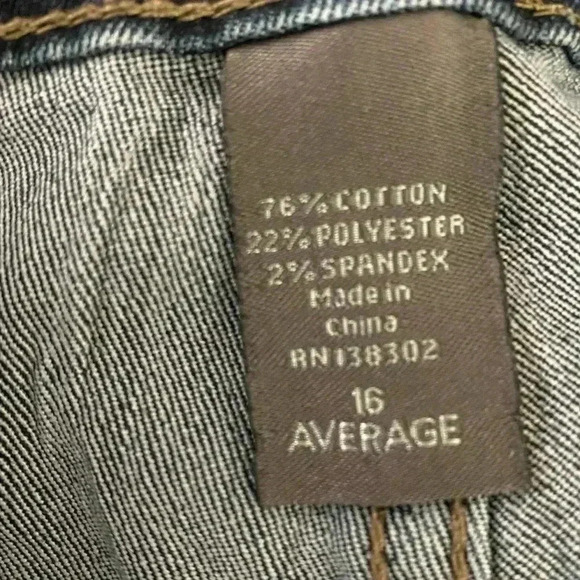 Average Preowned Jeans Size 16 - Picture 4 of 6
